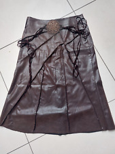 Super Rock mit Gürtel in Leder Optik made in Italy Western Country