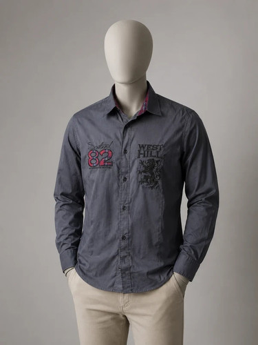 Smog slim fit - gr., grau