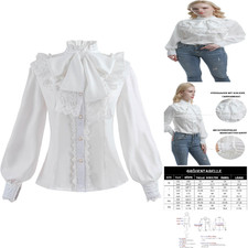 Damen Viktorianisch Bluse