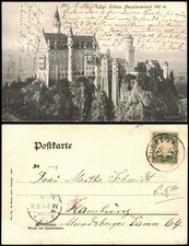 Ansichtskarte Schwangau Schloss Neuschwanstein - castle in Bavaria 1904