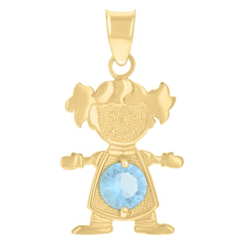 10k gelbgold hellblau damen - hellblau,
