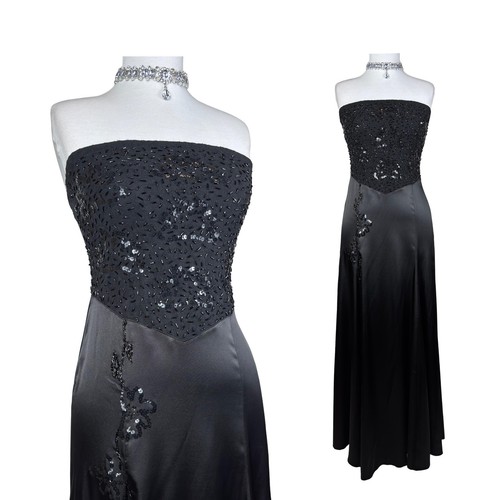 Vintage y2k schwarzes satin - vintage,