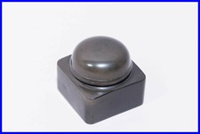 Um 1920 EBONIT Reisetintenfass mit 2 Schraub Deckeln / 2 lid travel inkwell