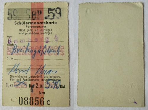 Schülermonatskarte