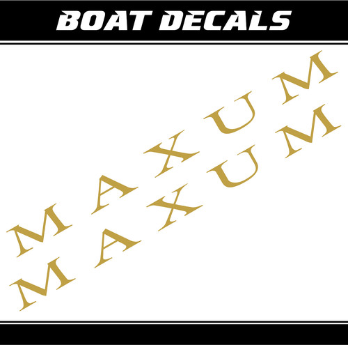 Maxum boot aufkleber 86cm - boot,