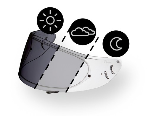 Shoei visier cwr - cwr-1, photocromic