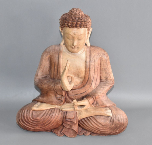 Buddha holzfigur geschnitzt - buddha,