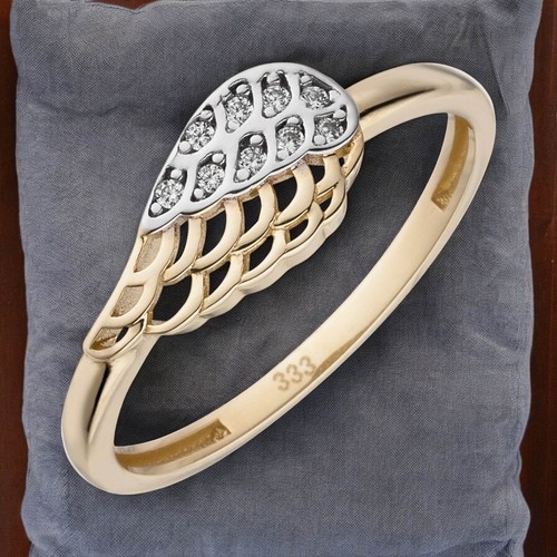 Damen ring flügel 333 - ring, gold