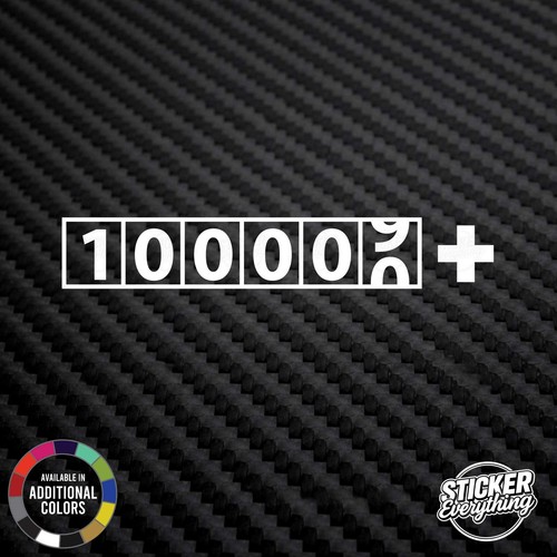 100000 vinyl decal - decal, sticker