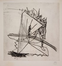 Markus LÜPERTZ (*1941) große signierte Radierung OHNE TITEL #4