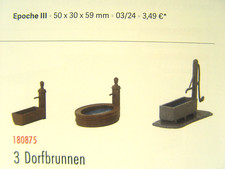 Dorfbrunnen - 3 Stck.  - Faller  HO Bausatz 1:87 -  180875   #E