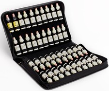 Bachblüten Etui Reiseapotheke schwarzes Leder für 40 Nelson Bachblüten à 10ml