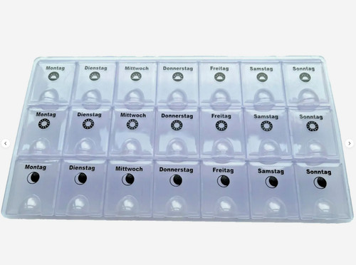 Große pillendose fächer - pillendose,