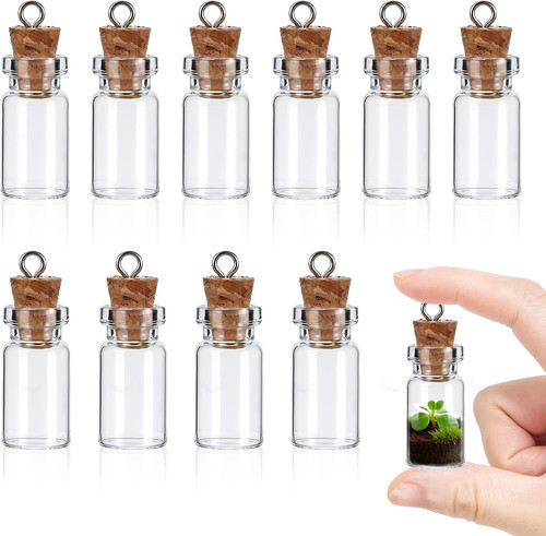 Kleine glasflaschen mit - 10,
