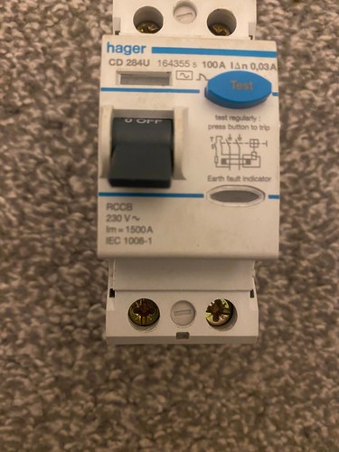 Hager cd284u rccb 100a - hager,