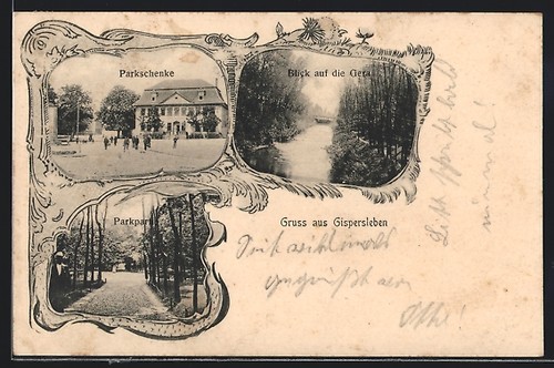 Gispersleben gasthaus - ak, gispersleben,
