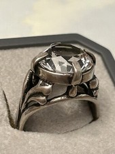 Jugendstil Ring Damen mit Bergkristall 