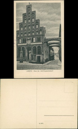 Ansichtskarte lübeck haus - lübeck,