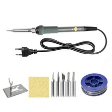 Lötkolben Set 60W Temperatur einstellbar 200 - 450 Grad Celsius 230V Elektrisch