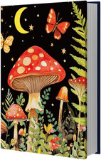 Dehnbarer Pilz Buchumschlag Stoff Wiederverwendbar Für Hardcover Und Paperback