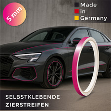 10m x 5mm Pink Zierstreifen