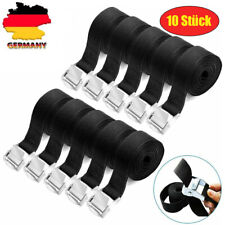 10 Stück Spanngurt Spanngurte Zurrgurte Befestigungsriemen mit Klemmschloss 2.5M