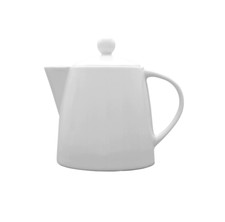 Teekanne / Kaffeekanne Trapo aus Porzellan 1,1 Liter NEU weiß große Kanne Krug