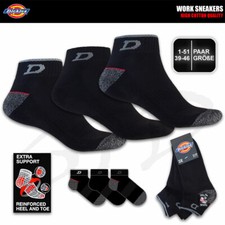 DICKIES WORK SNEAKER SOCKEN ArbeitsSneaker Arbeitssocken Strümpfe Füßlinge 39-50