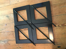 4 x Store Vorhang Gardinen Halter Raffhalter schwarz mit Spieß Dekoration