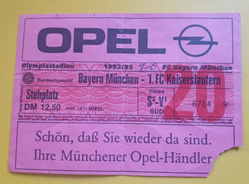 Orig ticket bundesliga - ,