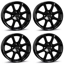 4 Borbet Felgen LV4 6.5x15 ET40 4x100 SW für MCC Smart Forfour Fortwo