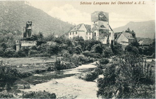 Schloß langenau obernhof - ak,