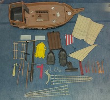 PLAYMOBIL Piraten Schiff ruderboot Floß Piratenschiff Ruder Segel Konvolut