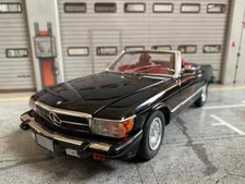 Mercedes Benz 300 SL 450 Schwarz R107 Umbau US-Version Barock Fuchs Felgen 1:18