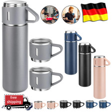 Thermoflasche Thermos Isolierflasche Kanne Edelstahl 500 ml Tassen kalt & warm