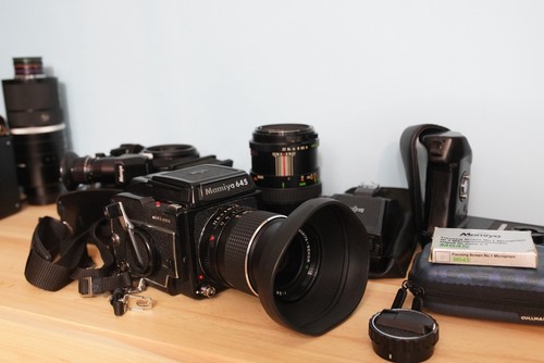 Zestaw mamiya m645 - 1000s, +