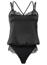 Neu Satin-Stringbody ohne