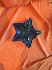 Glasschale Sternförmig Blau