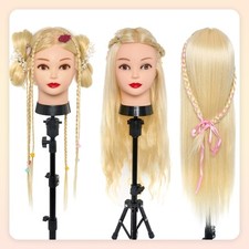 26in Frisierkopf 50% Echthaar