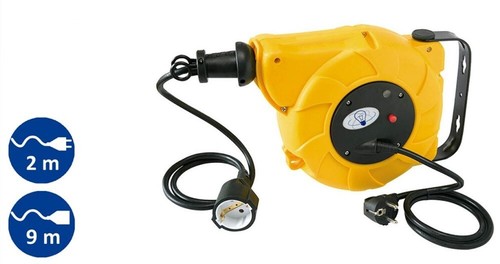 Kabeltrommel 2m - kabeltrommel, 9+2m