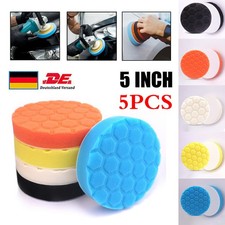 5x 5"Polierschwamm Polierpads Set Polierscheibe Polierset Auto Polierpad 125mm
