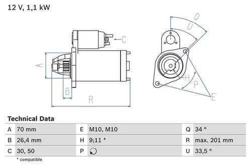 Starter bosch for - starter,
