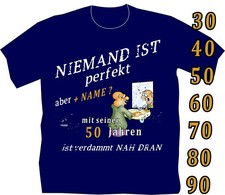 Geburtstag T Shirt 30 40 50 60 70 80 90 Jahre Geburtstagsshirt Motive Geschenke