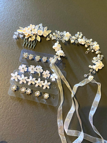 Braut haarschmuck set haarkamm - haarschmuck,