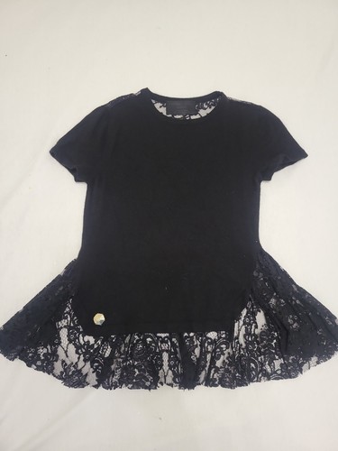 Schwarze kurzarm shirt - schwarze, von
