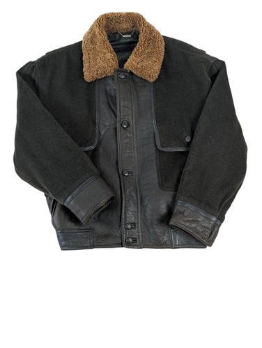 Vintage mabrun leder wolle - vintage,