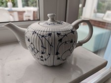 Indisch blau Teekanne friesische Porzellanmanufaktur alt, top Zustand