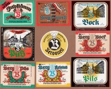 9 Bieretiketten DDR und