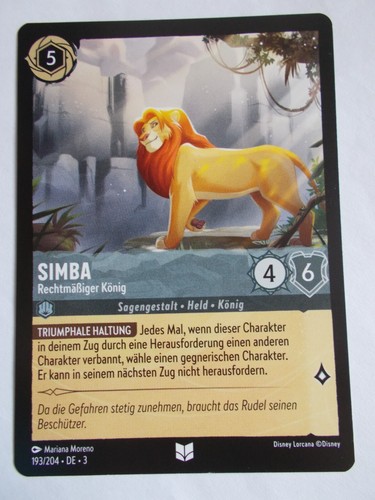 Disney lorcana karte die - karte,