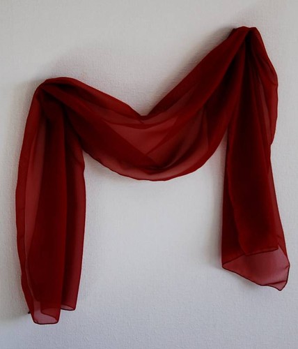 Stola weiss ivory - bordo, schal